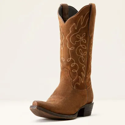 ARIAT Jukebox Western Boot (DARK GINGER SUEDE)