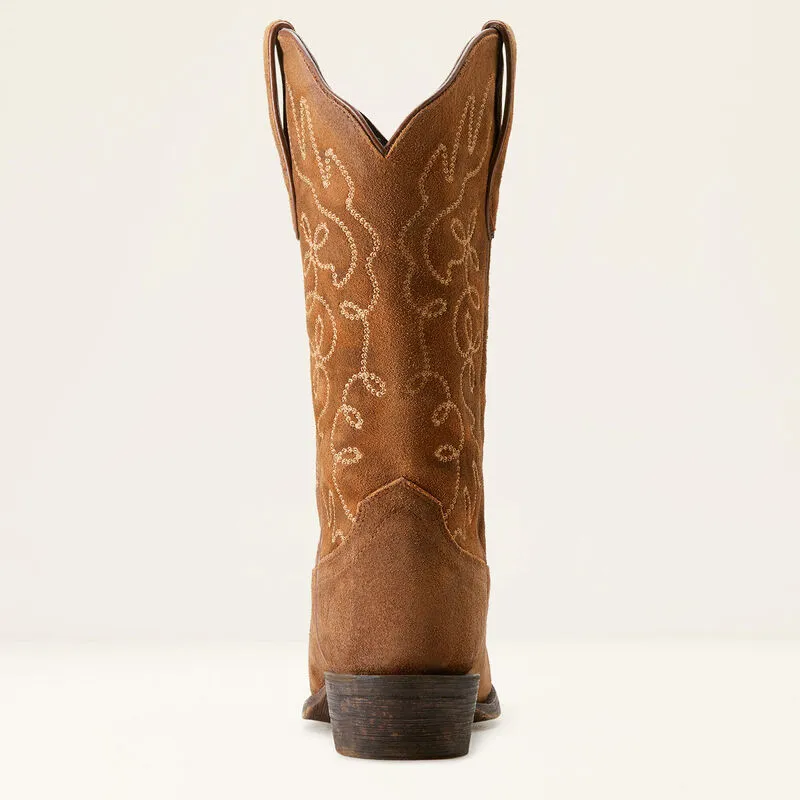 ARIAT Jukebox Western Boot (DARK GINGER SUEDE)