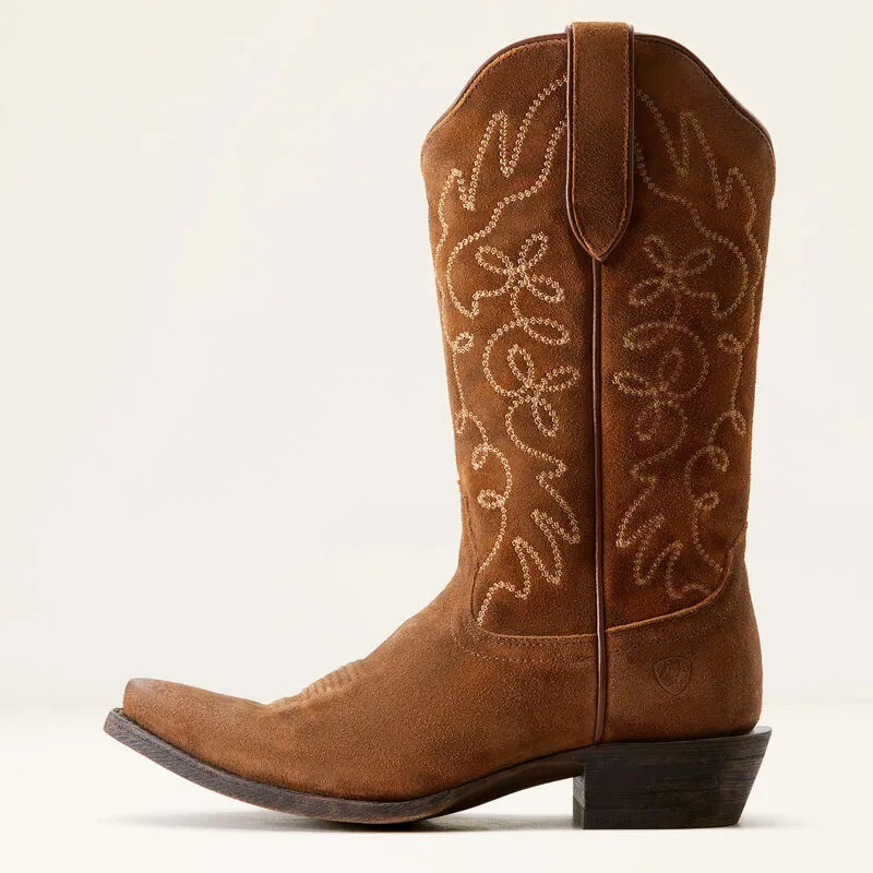 ARIAT Jukebox Western Boot (DARK GINGER SUEDE)