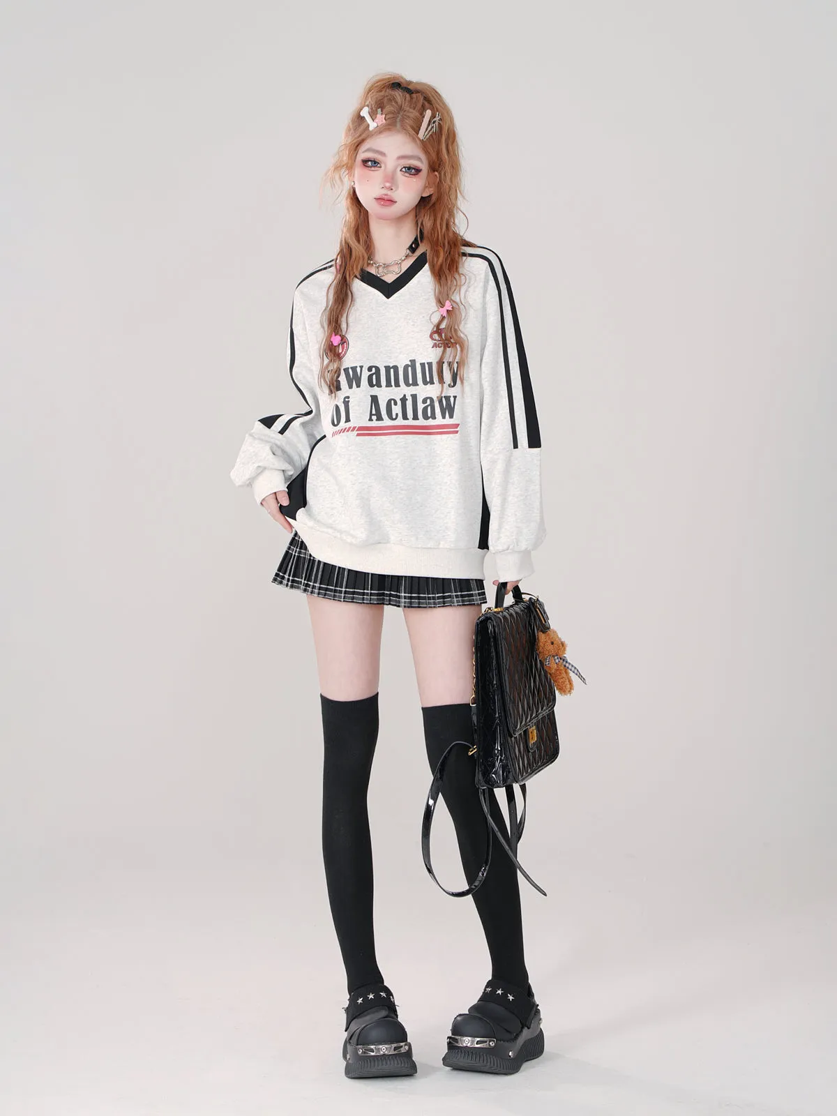 Cool Belt Skirt Check College