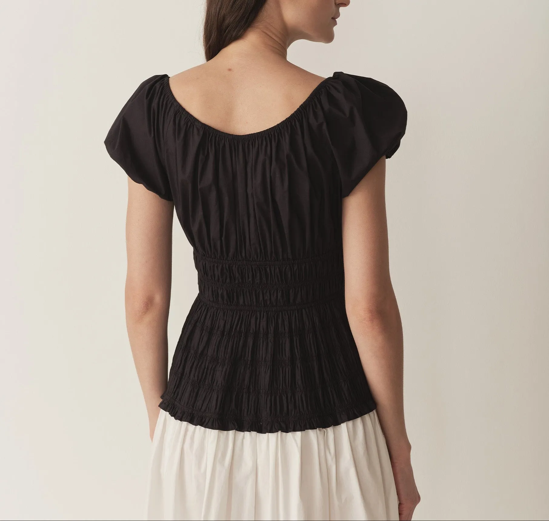 Enya Dress in Black with Salt