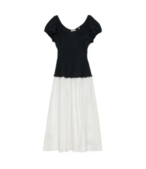 Enya Dress in Black with Salt