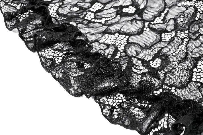 Gothic Elegant Vintage Lace Oversized Sleeves  Cape BW151