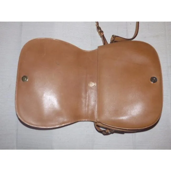 Gucci Vintage Designer Purses Camel Tan Leather Shoulder Bag