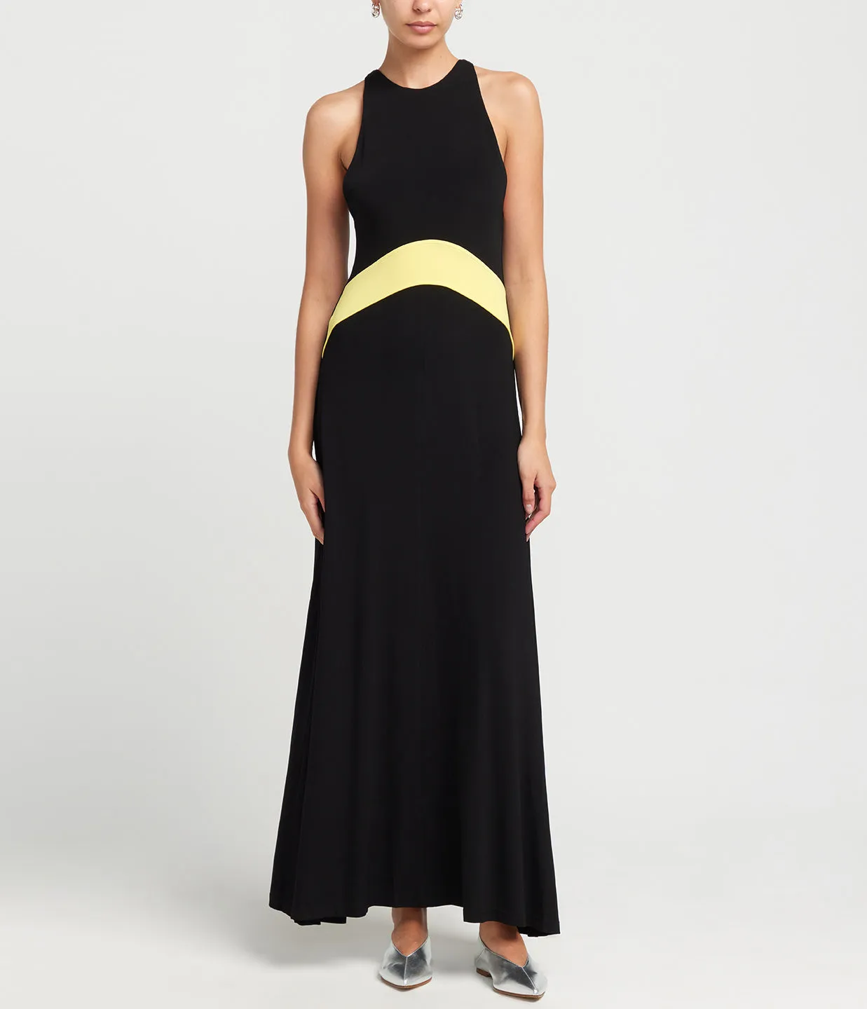 Jonati Halter Dress in Noir