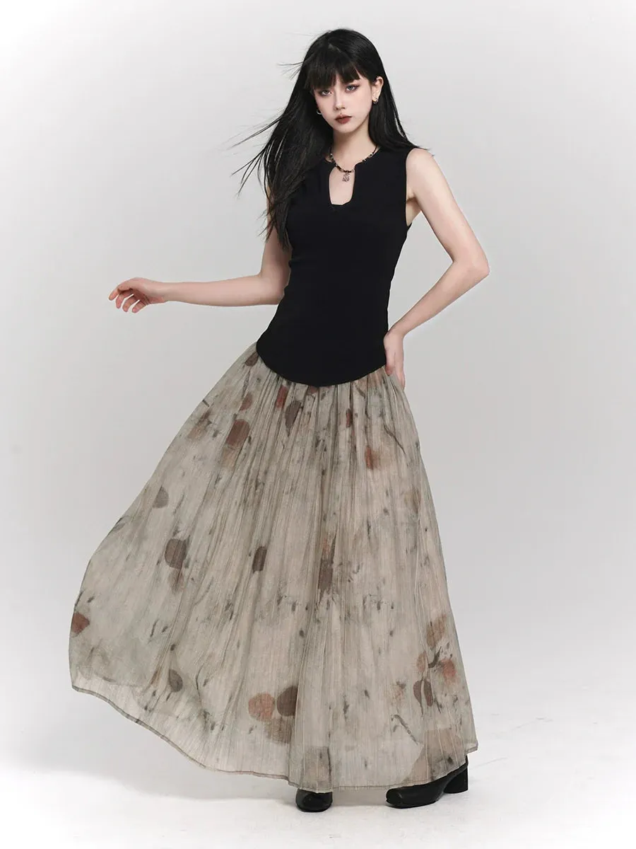 Sheer Ghost Art Girl Skirt China