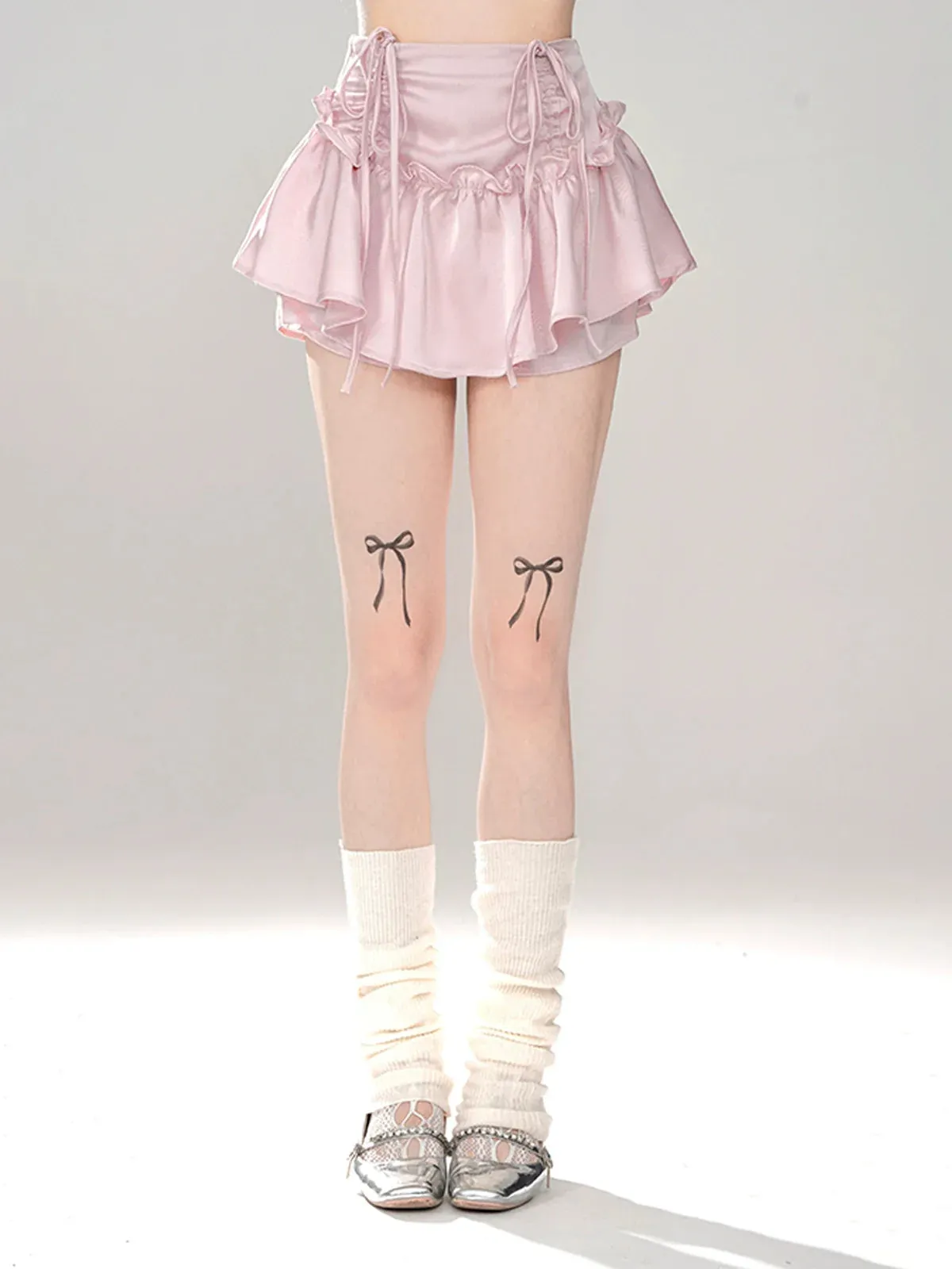 Sunset Skirt Pink Swan White
