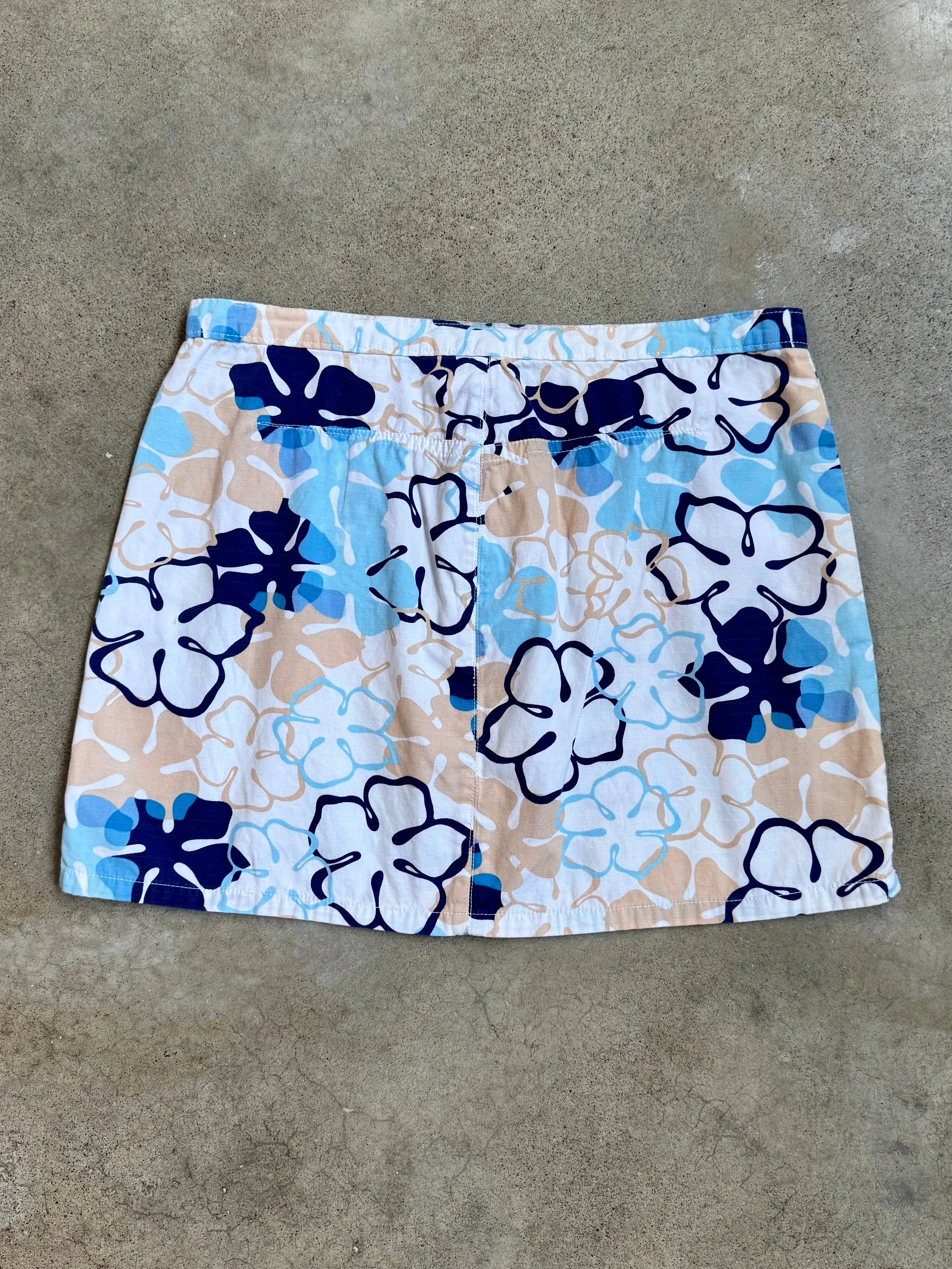 Y2K Ocean Pacific Floral Cotton Mini Skirt (S/M)