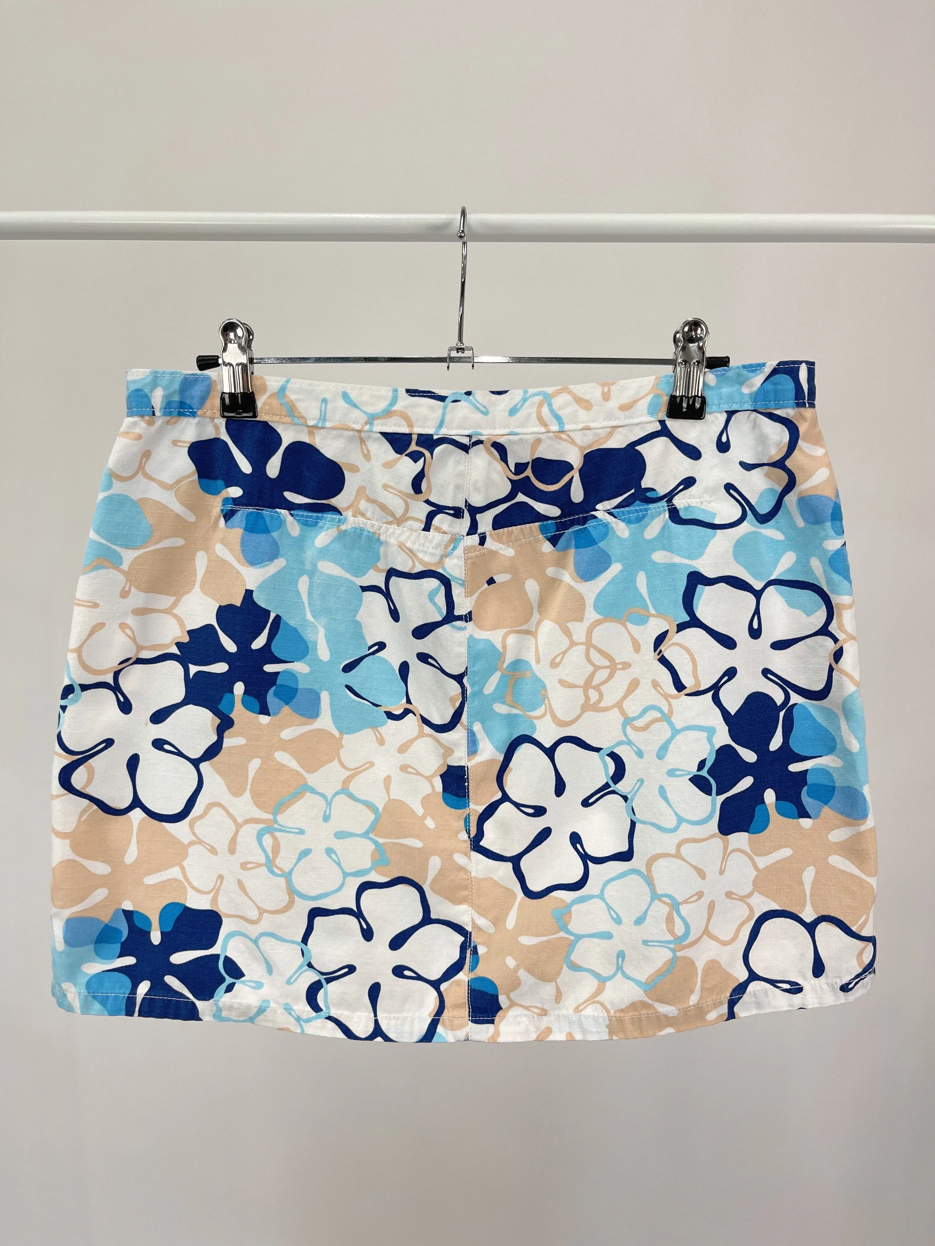 Y2K Ocean Pacific Floral Cotton Mini Skirt (S/M)